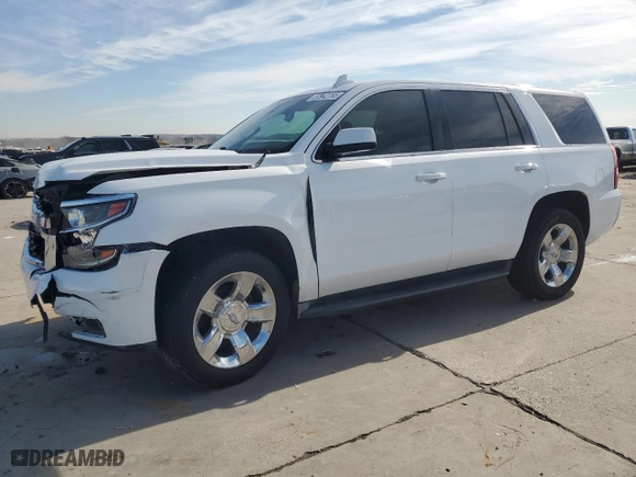 2016 Chevrolet Tahoe Commercial with VIN 1GNLCDEC9GR252678, listed as a Copart auction lot 87942765 with 163,560 mi miles and Salvage Title. Bid and sale history available at carsss.com. Image 1.