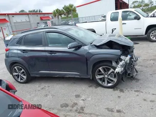 2020 Hyundai Kona Ultimate with VIN KM8K53A55LU549563, listed as a IAAI auction lot 41714066 with 101,444 mi miles. Bid and sale history available at carsss.com. Image 14.