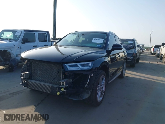 2020 Audi Q5 Premium Plus with VIN WA1BNAFY0L2004064, listed as a IAAI auction lot 42087116 with 64,432 mi miles and . Bid and sale history available at DreamBid. Image 2.