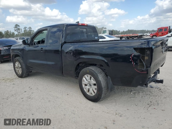 2022 Nissan Frontier SV with VIN 1N6ED1CM4NN682645, listed as a Copart auction lot 74834384 with 25,912 mi miles and Salvage title. Bid and sale history available at DreamBid. Image 2.