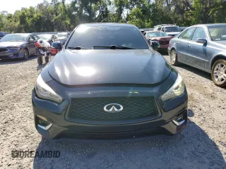 2019 Infiniti Q50 Luxe z VIN JN1EV7AP9KM515606, wystawiony jako Copart lot #53248805 z przebiegiem 100 081 mil mil oraz Nie do naprawy • Non repairable. Historia ofert i sprzedaży dostępna na DreamBid. Obrazek 5.