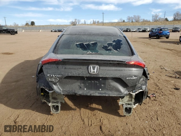 2020 Honda Civic Sedan Sport with VIN 19XFC2F85LE025126, listed as a Copart auction lot 48162865 with 32,053 mi miles and Salvage Title. Bid and sale history available at carsss.com. Image 6.