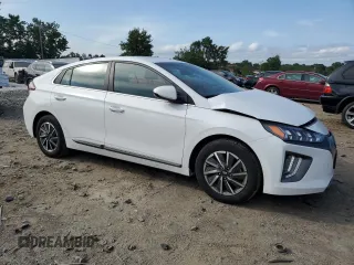 2021 Hyundai Ioniq Limited with VIN KMHC85LJ1MU078756, listed as a Copart auction lot 59659905 with 70,893 mi miles and Salvage title. Bid and sale history available at DreamBid. Image 4.