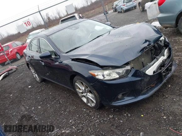 2017 Mazda Mazda6 Touring with VIN JM1GL1V59H1154440, listed as a IAAI auction lot 41078595 with 104,732 mi miles. Bid and sale history available at carsss.com. Image 1.