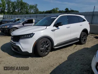 2023 Kia Sorento X-Line EX with VIN 5XYRHDLFXPG214862, listed as a Copart auction lot 58845634 with 22,471 mi miles and Salvage Title. Bid and sale history available at carsss.com. Image 1.