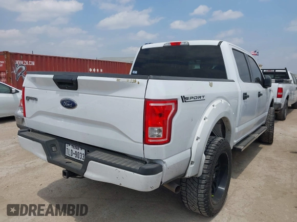 2017 Ford F-150 XL with VIN 1FTEW1CF1HKD11608, listed as a IAAI auction lot 42079355 with 217,275 mi miles. Bid and sale history available at carsss.com. Image 4.