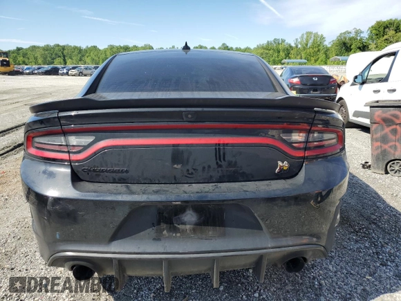 2019 Dodge Charger Scat Pack with VIN 2C3CDXGJ2KH753993, listed as a Copart auction lot 55736725 with 84,816 mi miles and Salvage title. Bid and sale history available at DreamBid. Image 6.