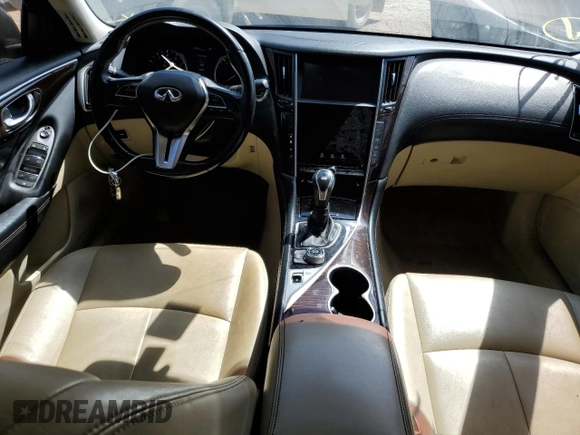 2018 Infiniti Q50 2.0t LUXE with VIN JN1CV7AR2JM490006, listed as a Copart auction lot 47308215 with 151,159 mi miles and Clean Title. Bid and sale history available at carsss.com. Image 8.