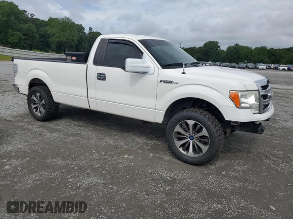 2014 Ford F-150 XL with VIN 1FTNF1CF9EKD47459, listed as a Copart auction lot 58755855 with 191,756 mi miles and Salvage title. Bid and sale history available at DreamBid. Image 4.
