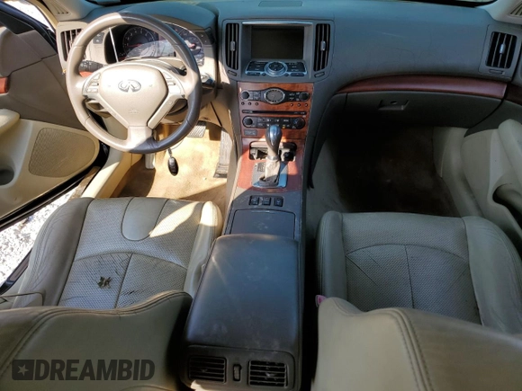 2007 Infiniti G35 with VIN JNKBV61F97M806145, listed as a Copart auction lot 53632115 with 216,347 mi miles and Salvage Title. Bid and sale history available at DreamBid. Image 8.