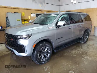 2023 Chevrolet Suburban Z71 с VIN 1GNSKDKD6PR325632, выставлен на аукционе Copart как лот 56216585 с пробегом 53 398 миль миль и Списание • Salvage title. История ставок и продаж доступна на DreamBid. Изображение 1.