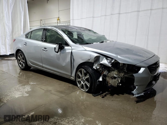 2017 Mazda Mazda6 Touring with VIN JM1GL1V50H1101139, listed as a Copart auction lot 43197105 with 86,576 mi miles and Salvage Title. Bid and sale history available at carsss.com. Image 4.
