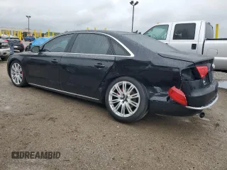 2013 Audi A8 3.0L with VIN WAURGAFD2DN013552, listed as a Copart auction lot 57822075 with 146,315 mi miles and Salvage title. Bid and sale history available at DreamBid. Image 2.