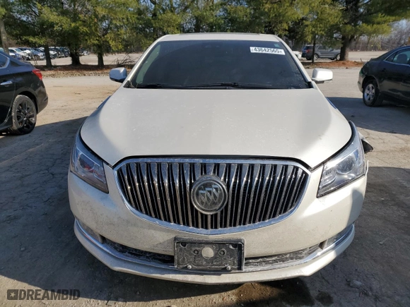 2014 Buick LaCrosse Premium I with VIN 1G4GD5G32EF244104, listed as a Copart auction lot 43642565 with 100,762 mi miles and Salvage Title. Bid and sale history available at carsss.com. Image 5.