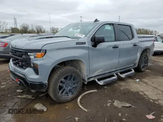 2024 Chevrolet Silverado 1500 Custom Trail Boss with VIN 3GCUDCE86RG154520, listed as a Copart auction lot 52274704 with 5,078 mi miles and Clean Title. Bid and sale history available at carsss.com. Image 1.