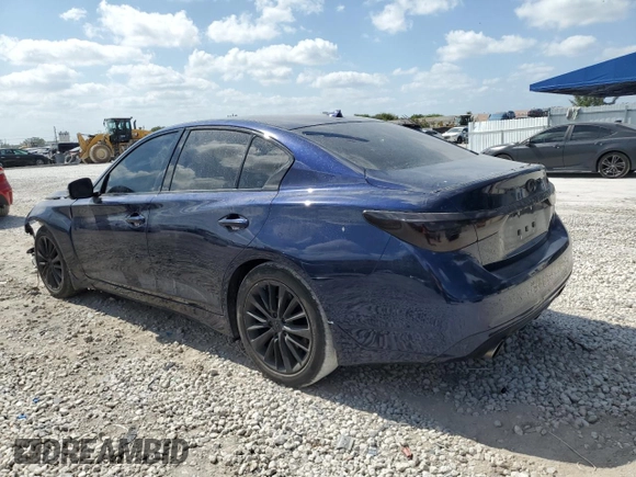 2021 Infiniti Q50 Luxe z VIN JN1EV7BP2MM706074, wystawiony jako Copart lot #54379675 z przebiegiem 29 170 mil mil oraz Szkoda całkowita • Salvage title. Historia ofert i sprzedaży dostępna na DreamBid. Obrazek 2.