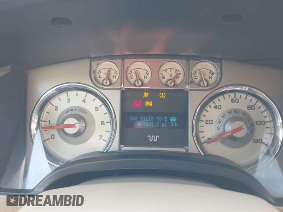 2009 Ford F-150 XL with VIN 1FTPW12V59KC92757, listed as a IAAI auction lot 42035890 with 423,095 mi miles. Bid and sale history available at carsss.com. Image 7.