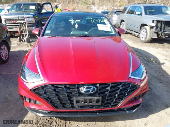 2023 Hyundai Sonata SEL with VIN KMHL14JA4PA326571, listed as a IAAI auction lot 41476619 with 53,881 mi miles. Bid and sale history available at carsss.com. Image 12.