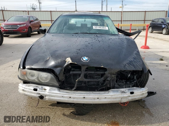 1998 BMW 5 Series 528iA with VIN WBADD6326WGT97216, listed as a Copart auction lot 55146364 with 0 mi miles and Non Repairable. Bid and sale history available at carsss.com. Image 5.