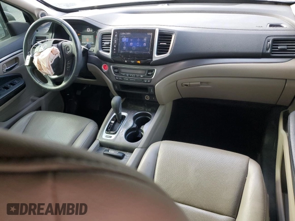 2017 Honda Ridgeline RTL-T with VIN 5FPYK2F69HB007182, listed as a Copart auction lot 52507175 with 74,956 mi miles and Salvage title. Bid and sale history available at DreamBid. Image 8.