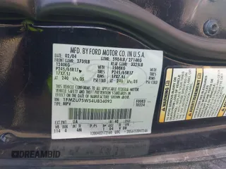2004 Ford Explorer Limited с VIN 1FMZU75W54UB34093, выставлен на аукционе IAAI как лот 42275250 с пробегом 223 341 миль миль и . История ставок и продаж доступна на DreamBid. Изображение 9.