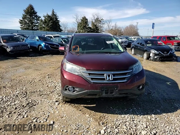 2013 Honda CR-V EX-L with VIN 5J6RM4H74DL052377, listed as a Copart auction lot 48051335 with 143,229 mi miles and Salvage Title. Bid and sale history available at carsss.com. Image 12.