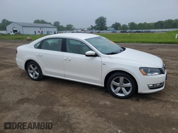 2015 Volkswagen Passat Wolfsburg Edition with VIN 1VWAT7A30FC113366, listed as a Copart auction lot 59846505 with 110,613 mi miles and Salvage title. Bid and sale history available at DreamBid. Image 4.