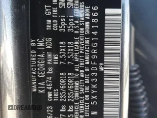 2024 Kia Sportage EX with VIN 5XYK33DF9RG141866, listed as a Copart auction lot 45470684 with 13,694 mi miles and Salvage Title. Bid and sale history available at carsss.com. Image 14.