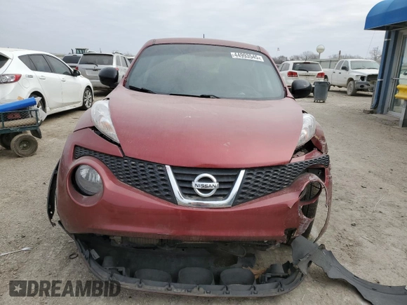 2014 Nissan Juke SV with VIN JN8AF5MR4ET356020, listed as a Copart auction lot 44993545 with Not Provided miles and Salvage Title. Bid and sale history available at carsss.com. Image 5.