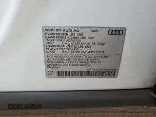 2023 Audi e-tron Sportback S line Premium z VIN WA11AAGEXPB004395, wystawiony jako Copart lot #68947554 z przebiegiem 19 852 mil mil oraz Szkoda całkowita • Salvage title. Historia ofert i sprzedaży dostępna na DreamBid. Obrazek 13.