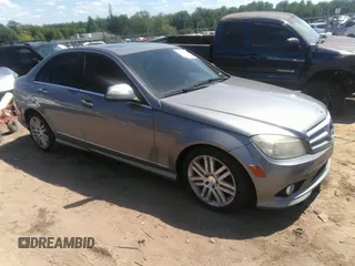 2009 Mercedes-Benz C-Class 3.0L Sport with VIN WDDGF54X69R062549, listed as a IAAI auction lot 42209404 with 186,227 mi miles. Bid and sale history available at carsss.com. Image 1.