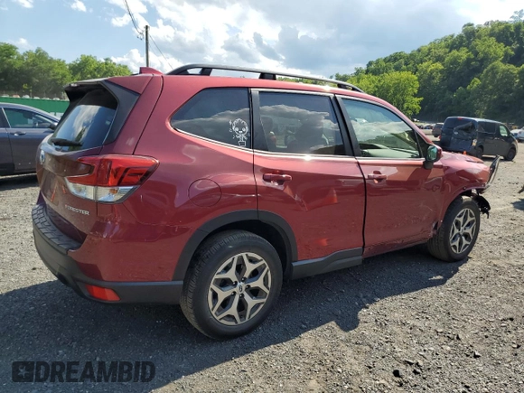 2023 Subaru Forester Premium z VIN JF2SKAEC8PH512288, wystawiony jako Copart lot #62485005 z przebiegiem 18 263 mil mil oraz Szkoda całkowita • Salvage title. Historia ofert i sprzedaży dostępna na DreamBid. Obrazek 3.