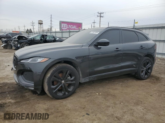 2024 Jaguar F-Pace R-Dynamic S z VIN SADCT2EX1RA727701, wystawiony jako Copart lot #81951884 z przebiegiem 3 721 mil mil oraz Szkoda całkowita • Salvage title. Historia ofert i sprzedaży dostępna na DreamBid. Obrazek 1.