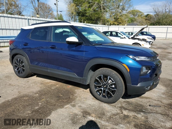 2022 Chevrolet TrailBlazer ACTIV with VIN KL79MVSL0NB105257, listed as a Copart auction lot 47719864 with 26,031 mi miles and . Bid and sale history available at DreamBid. Image 4.