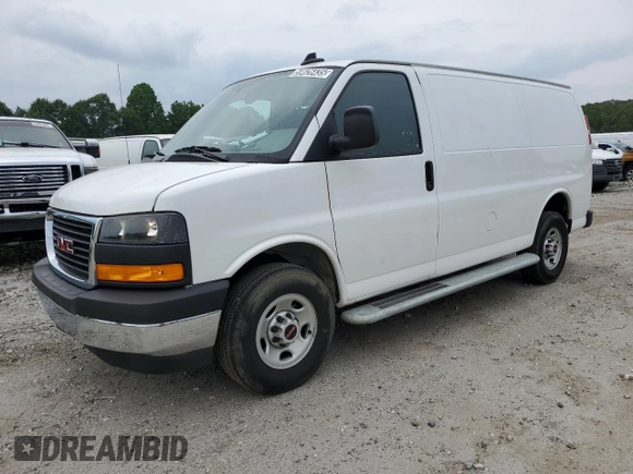 2024 GMC Savana Cargo z VIN 1GTW7AFP6R1163940, wystawiony jako Copart lot #59626435 z przebiegiem 16 183 mil mil oraz Czysty tytuł • Clean title. Historia ofert i sprzedaży dostępna na DreamBid. Obrazek 1.