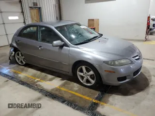 2008 Mazda 6 i Sport VE with VIN 1YVHP80C385M42447, listed as a Copart auction lot 54915095 with 110,038 mi miles and Salvage Title. Bid and sale history available at DreamBid. Image 4.