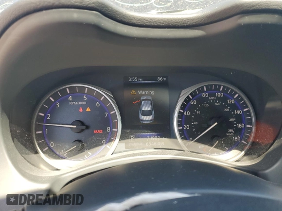 2015 Infiniti Q50 Premium with VIN JN1BV7AR9FM394070, listed as a Copart auction lot 57358335 with 71,982 mi miles and Salvage title. Bid and sale history available at DreamBid. Image 9.