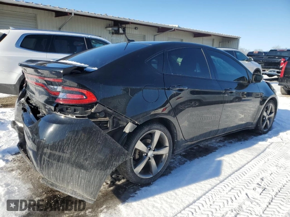 2016 Dodge Dart GT with VIN 1C3CDFEB2GD584973, listed as a Copart auction lot 88126425 with 100,430 mi miles and Salvage Title. Bid and sale history available at DreamBid. Image 3.