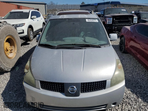 2006 Nissan Quest S Special Edition z VIN 5N1BV28U26N101707, wystawiony jako Copart lot #46458975 z przebiegiem 133 150 mil mil oraz Szkoda całkowita • Salvage title. Historia ofert i sprzedaży dostępna na DreamBid. Obrazek 5.