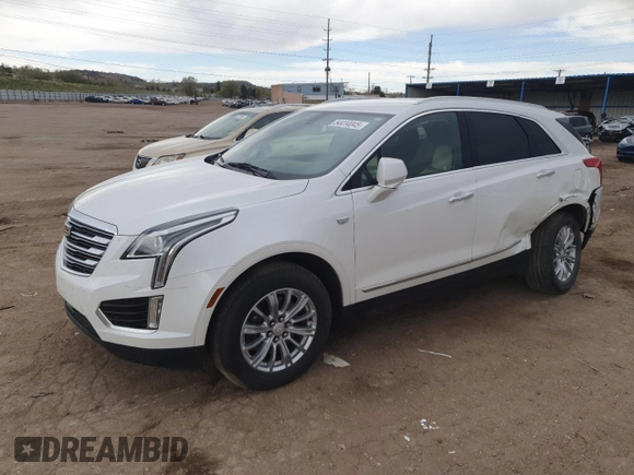 2018 Cadillac XT5 FWD with VIN 1GYKNARSXJZ223593, listed as a Copart auction lot 54414045 with 48,097 mi miles and Salvage title. Bid and sale history available at DreamBid. Image 1.