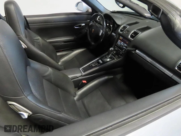 2014 Porsche Boxster with VIN WP0CA2A83ES120705, listed as a Copart auction lot 48166935 with 65,603 mi miles and Salvage title. Bid and sale history available at DreamBid. Image 5.