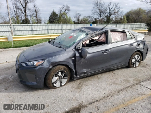 2018 Hyundai Ioniq Blue with VIN KMHC65LC3JU075425, listed as a Copart auction lot 50436785 with 176,136 mi miles and Salvage Title. Bid and sale history available at DreamBid. Image 1.