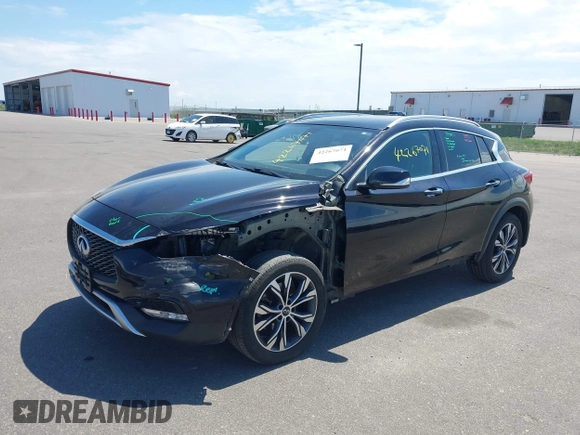 2017 Infiniti QX30 Premium with VIN SJKCH5CR1HA039616, listed as a IAAI auction lot 42267071 with 75,481 mi miles and . Bid and sale history available at DreamBid. Image 17.