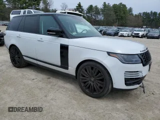 2019 Land Rover Range Rover HSE with VIN SALGS2SV5KA554850, listed as a Copart auction lot 49958105 with 42,447 mi miles and Salvage Title. Bid and sale history available at DreamBid. Image 4.