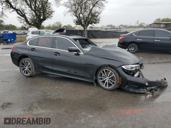 2019 BMW 3 Series 330i xDrive with VIN WBA5R7C52KAJ80510, listed as a Copart auction lot 46527915 with 0 mi miles and Non Repairable. Bid and sale history available at carsss.com. Image 4.