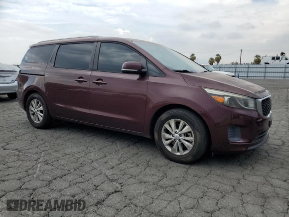 2015 Kia Sedona LX with VIN KNDMB5C13F6031553, listed as a Copart auction lot 72247214 with 126,964 mi miles and Salvage Title. Bid and sale history available at carsss.com. Image 4.