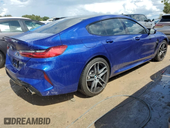 2020 BMW M8 Competition z VIN WBSGV0C03LCE02248, wystawiony jako Copart lot #73882314 z przebiegiem 22 844 mil mil oraz Nie do naprawy • Non repairable. Historia ofert i sprzedaży dostępna na DreamBid. Obrazek 3.