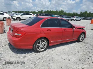 2014 Mercedes-Benz C 250 Sport with VIN WDDGF4HB8ER310433, listed as a Copart auction lot 59600615 with 73,189 mi miles and Salvage title. Bid and sale history available at DreamBid. Image 3.