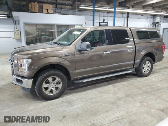 2016 Ford F-150 XLT with VIN 1FTEW1E88GFC81156, listed as a Copart auction lot 60503355 with 137,306 mi miles and Salvage title. Bid and sale history available at DreamBid. Image 1.