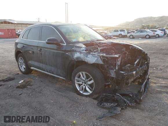 2023 Audi Q5 S line Premium with VIN WA1GAAFY1P2052745, listed as a IAAI auction lot 41454501 with Not provided miles and . Bid and sale history available at DreamBid. Image 1.